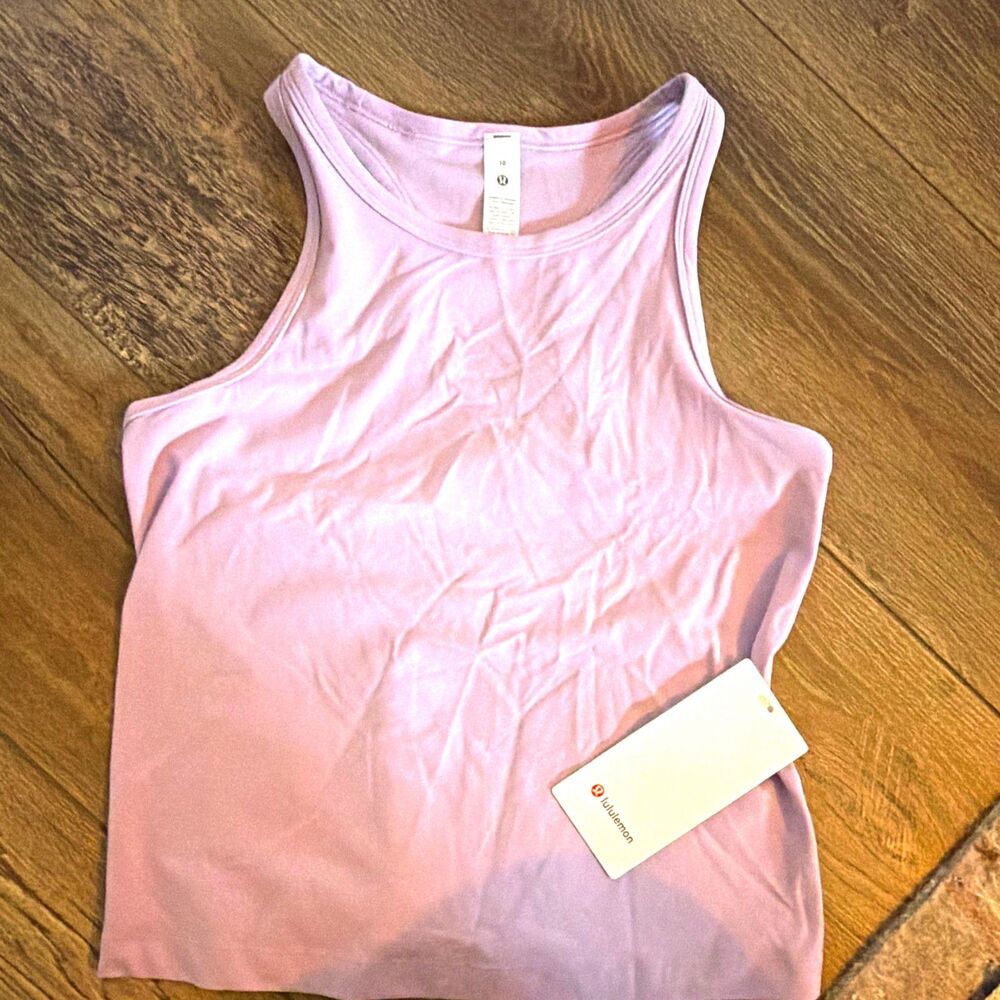 LULULEMON Align Racerback Tank Top Lilac Smoke Nulu Purple Womens size 10, NWT